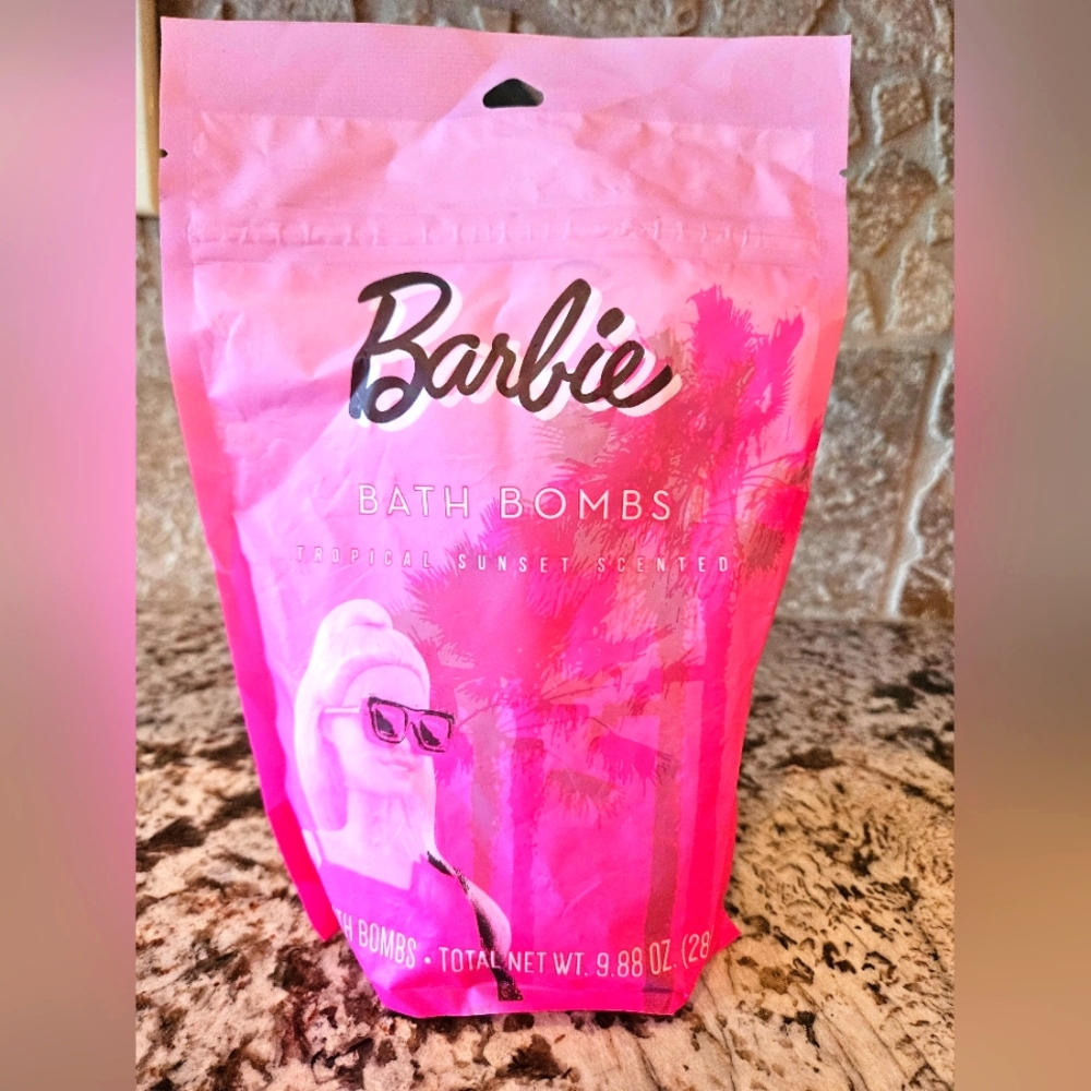Barbie Bath Bombs Tropical Sunset Scented, NWOT...